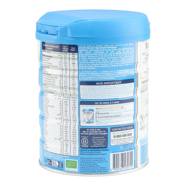 Biostime SN-2 Bio plus lait 3ème âge