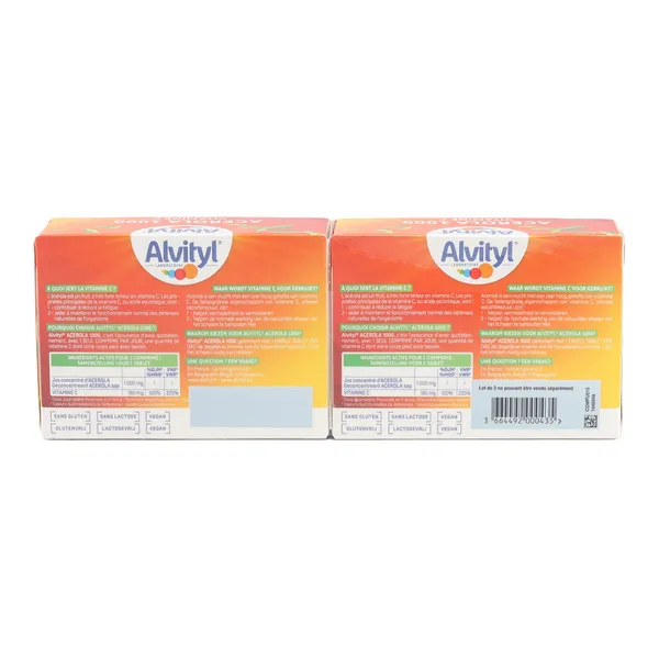 Alvityl Acerola 1000 comprimés à croquer