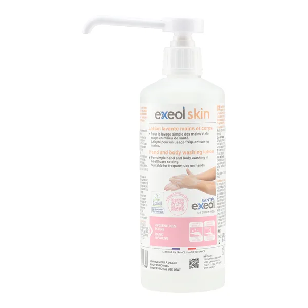 Lotion lavante mains et corps Exeol Skin