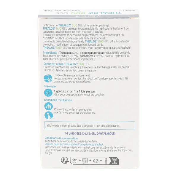 Thealoz Duo Gel Yeux secs unidoses