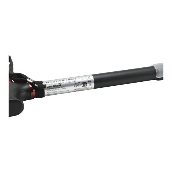 Canne pliante noire en aluminium