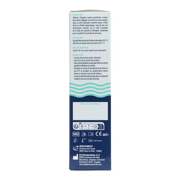 Gifrer Physiologica spray Aloe vera et Acide hyaluronique