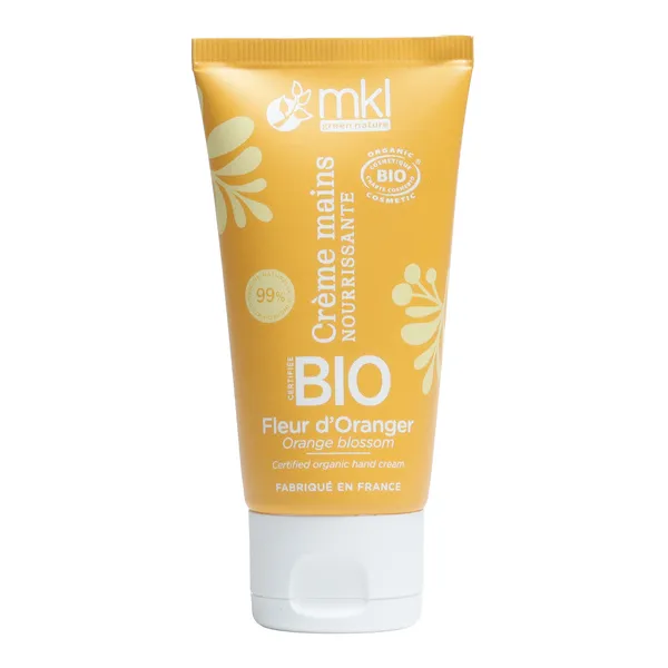 MKL crème mains nourrissante bio Fleur d'Oranger