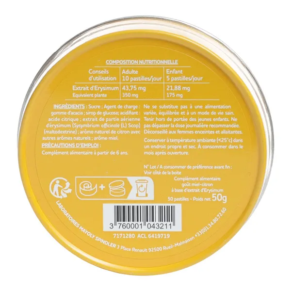 Euphoneo miel citron pastille