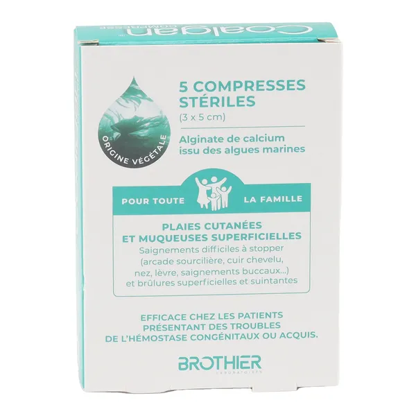 Coalgan Compresse hémostatique