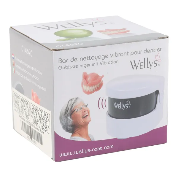 Bac de nettoyage vibrant pour dentier