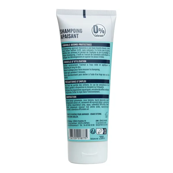 Biocanina Shampoing apaisant chien et chat