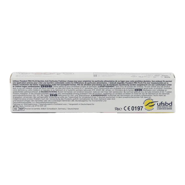 Fixodent Pro Plus Crème adhésive arôme frais