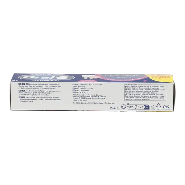 Oral B dentifrice Protection contre la Sensibilité