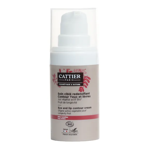 Cattier Soin ciblé redensifiant contour yeux et lèvres bio