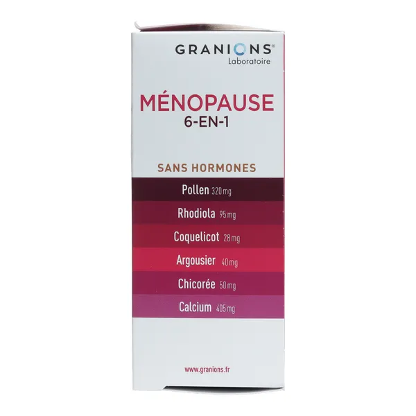Granions Ménopause 6 en 1 comprimés