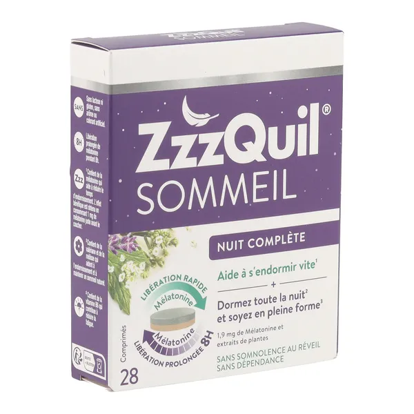 ZzzQuil Sommeil comprimés