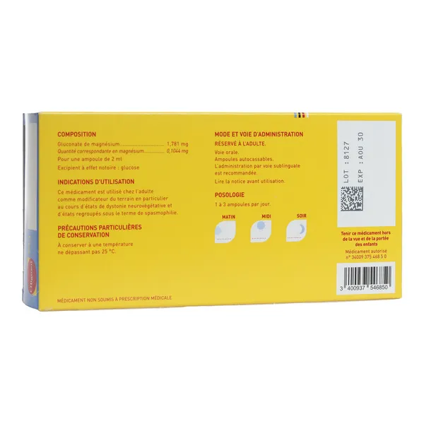 Oligosol magnésium ampoules