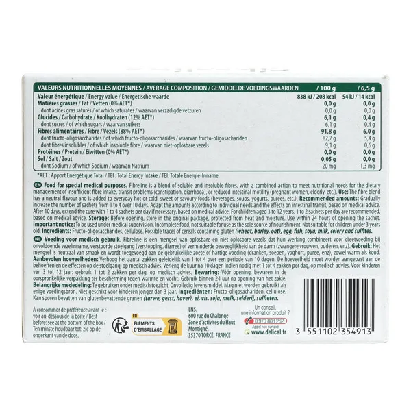 Fibreline Transit sachets
