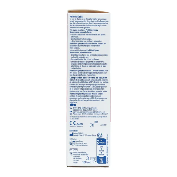 ProRhinel Spray nourrissons et jeunes enfants