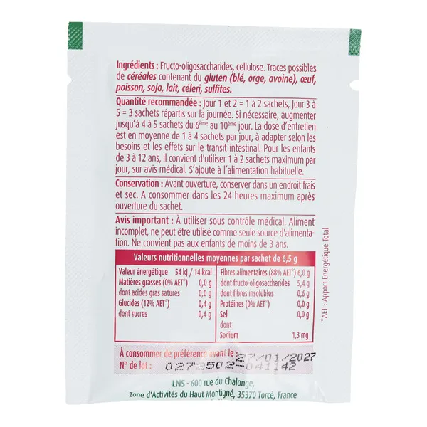 Fibreline Transit sachets