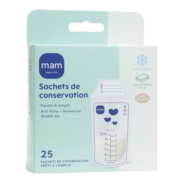 MAM Sachet de conservation lait maternel