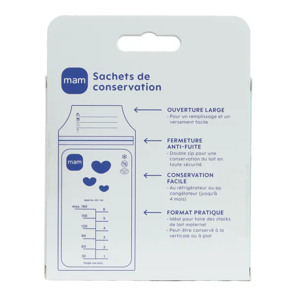 MAM Sachet de conservation lait maternel