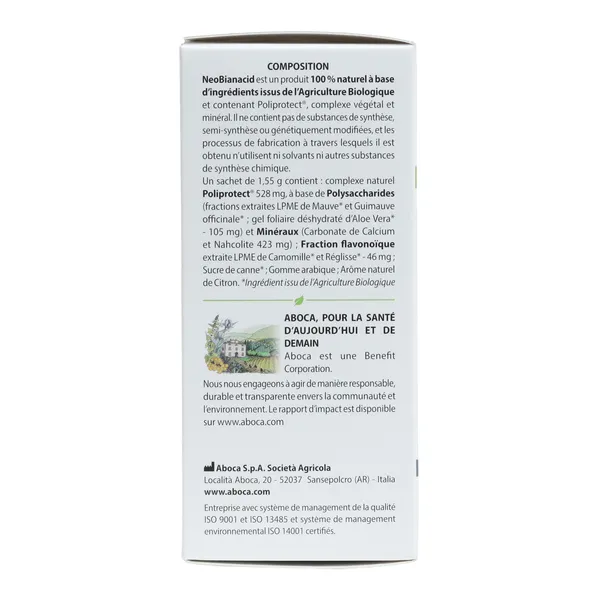 Aboca NeoBianacid sachets dose citron