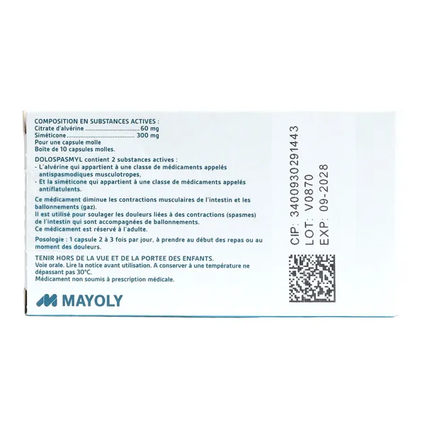 Dolospasmyl capsules molles
