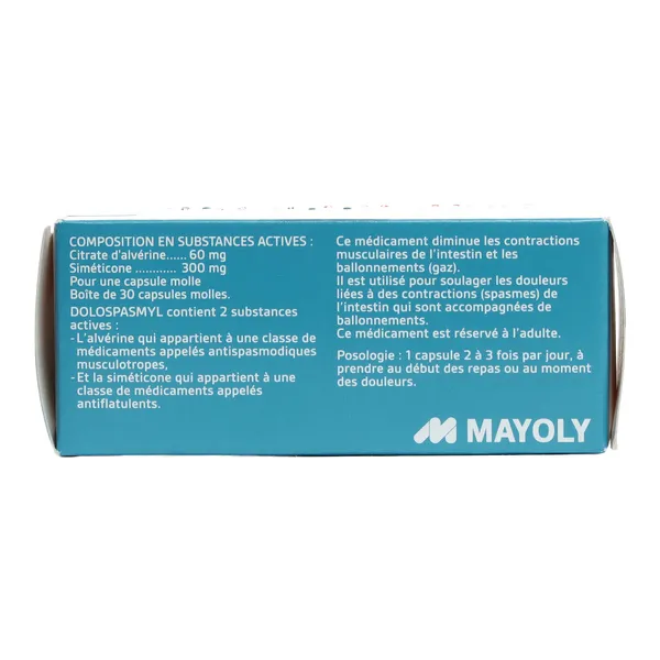 Dolospasmyl capsules molles