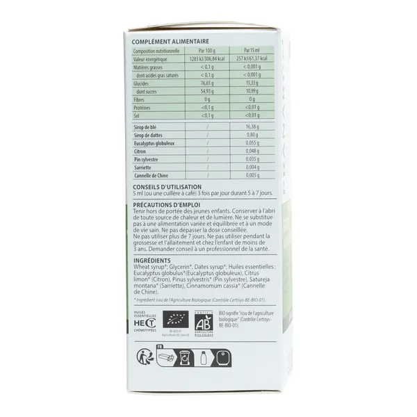 Pranarom Aromaforce Sirop voies respiratoires Bio
