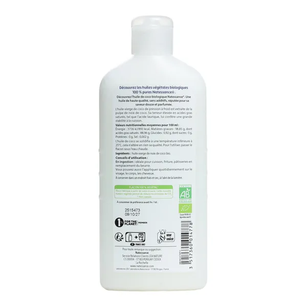 Natessance huile de coco bio