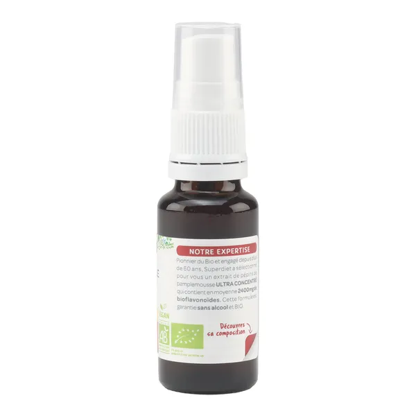 Super Diet Extrait de pépins de pamplemousse ultra concentré bio 2400 mg