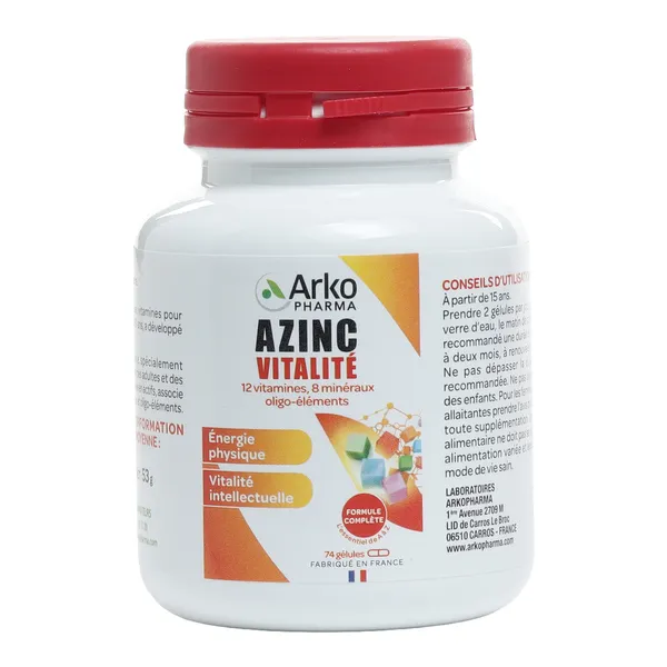 Azinc Vitalité gélules multivitamines