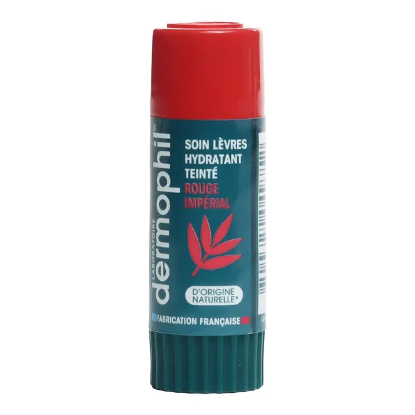 Dermophil Indien stick lèvre hydratant teinté Rouge impérial