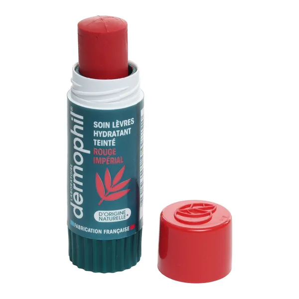 Dermophil Indien stick lèvre hydratant teinté Rouge impérial