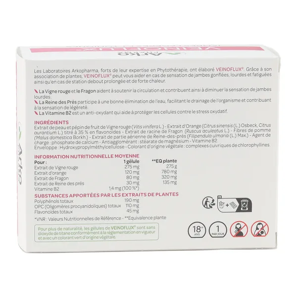 Veinoflux Jambes légères et toniques gélules