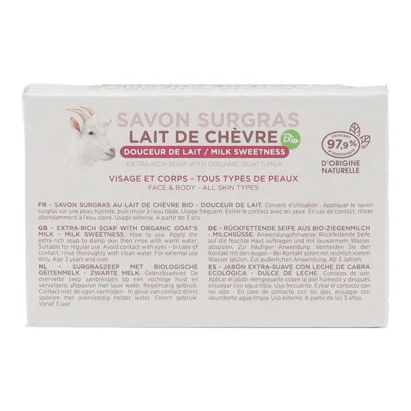 MKL Savon surgras Lait de chèvre bio douceur de lait