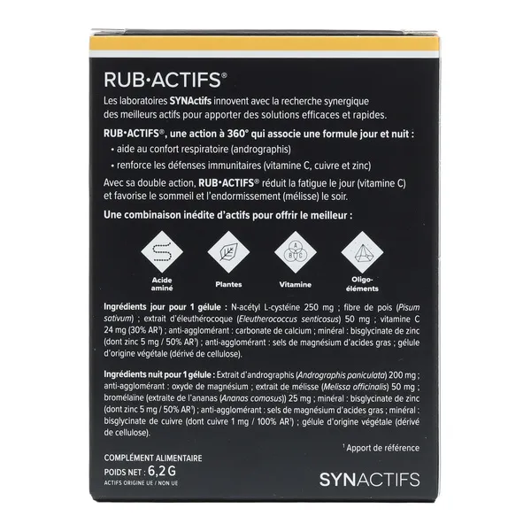 Aragan Rub Actifs gélules Jour et Nuit