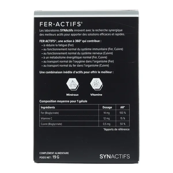 Aragan Fer Actifs gélules