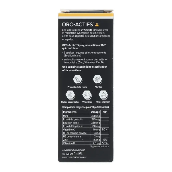 Aragan Oro Actifs spray