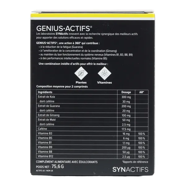 Aragan Genius Actifs comprimés