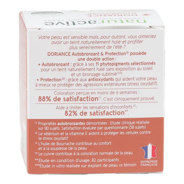 Naturactive Doriance Autobronzant et protection capsules