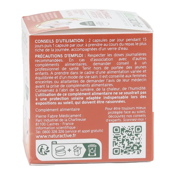 Naturactive Doriance Autobronzant et protection capsules