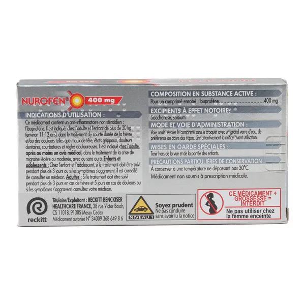 Nurofen 400 mg comprimé