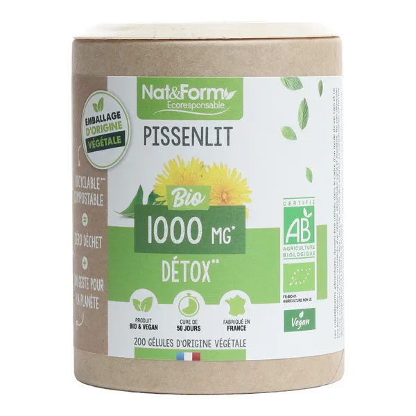 Nat et Form Ecoresponsable pissenlit bio gélules