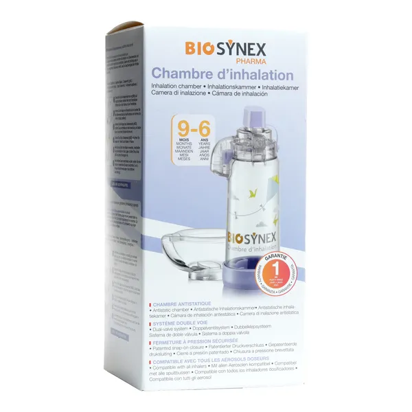 Biosynex Chambre d'inhalation enfant de 9 mois à 6 ans