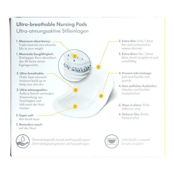 Medela coussinets d'allaitement ultra respirants