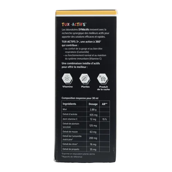 Aragan Tux Actifs 3+ sirop enfant
