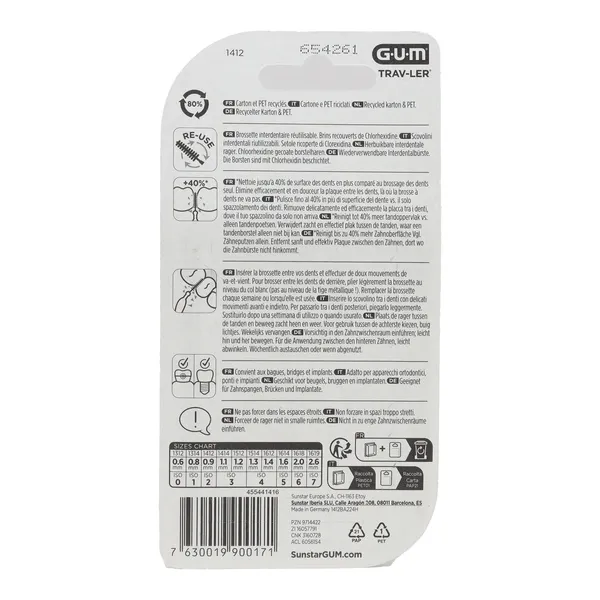 Gum Trav-Ler brossette interdentaire cylindrique