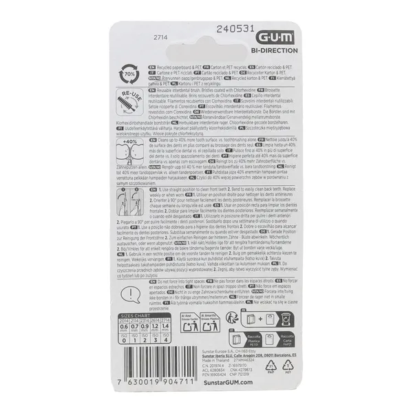 Gum Bi-Direction brossette interdentaire