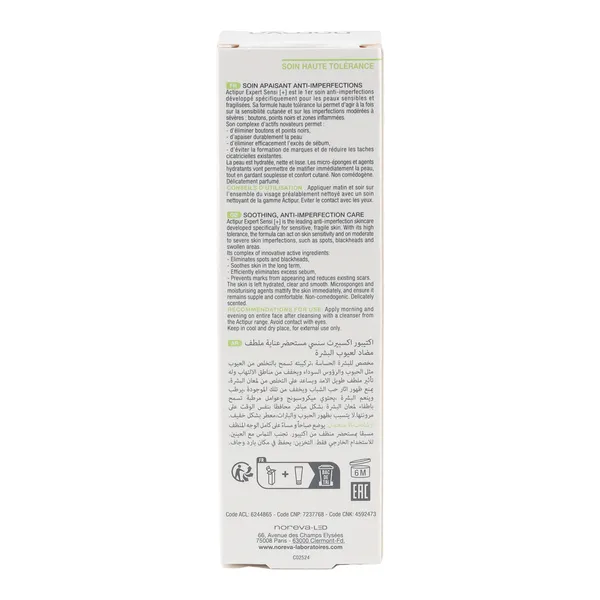Noreva Actipur Expert Sensi + Soin apaisant anti-imperfections
