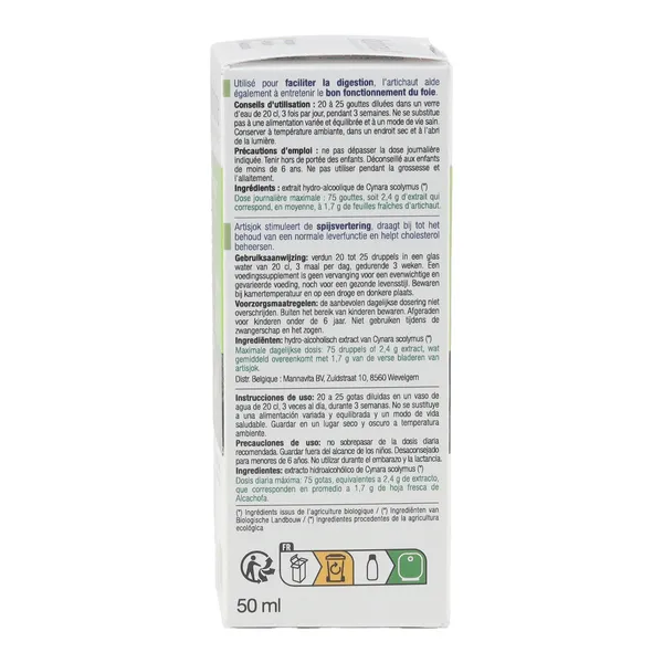 Ladrôme extrait de plante fraîche Bio Artichaut