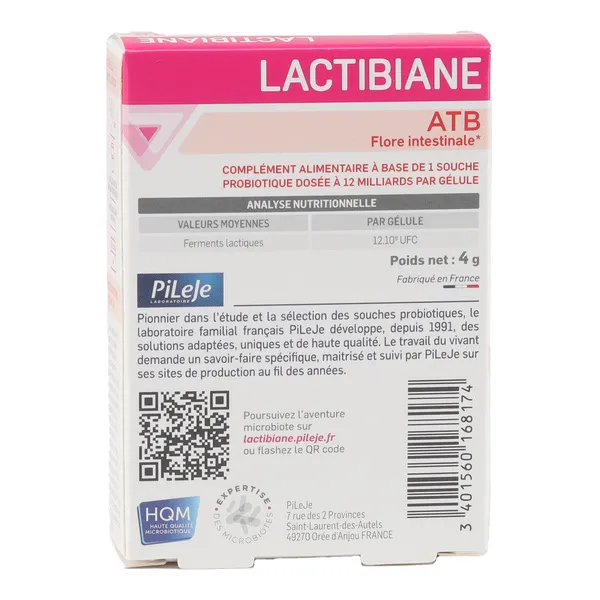 Pileje Lactibiane ATB gélules