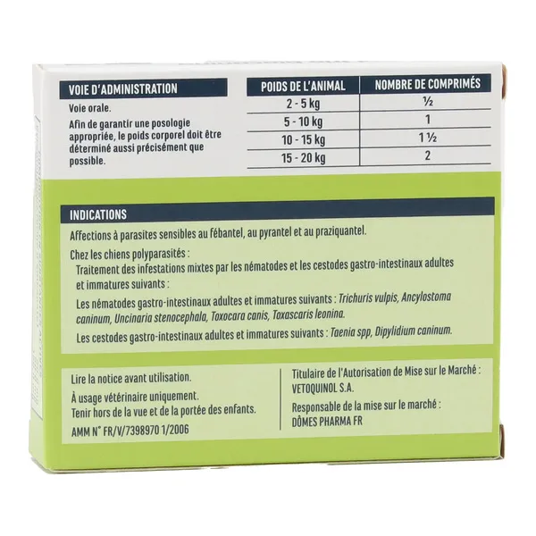 Biocanina Ascatryl Trio Chien comprimés